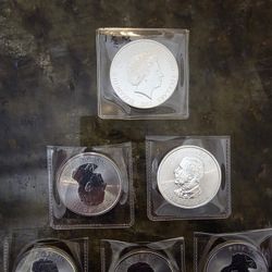 Silver Coins Lot Of 6