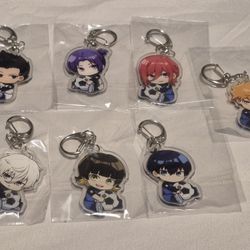 Blue Lock Acrylic Keychains