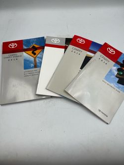 Toyota Camry/ Camry Hybrid owner’s Manuals set of 4 books