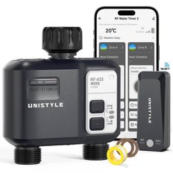 Unistyle 1640FT Smart WiFi Sprinkler Timer 2 Zone