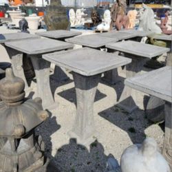 Concrete Stone Birdbath / Cement Backyard Garden Outdoor Birdbath