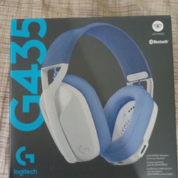 Logitech G435 Wireless Headphones - White/Blue
