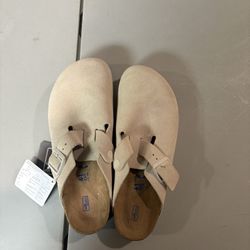 BIRKEN STOCK boston Soft Antique White Size 41 Women