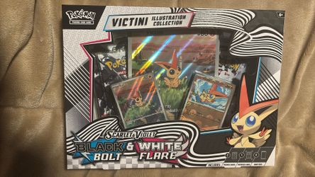 Pokemon Black Bolt & White Flare Victini Illustration Collection (Read Description)