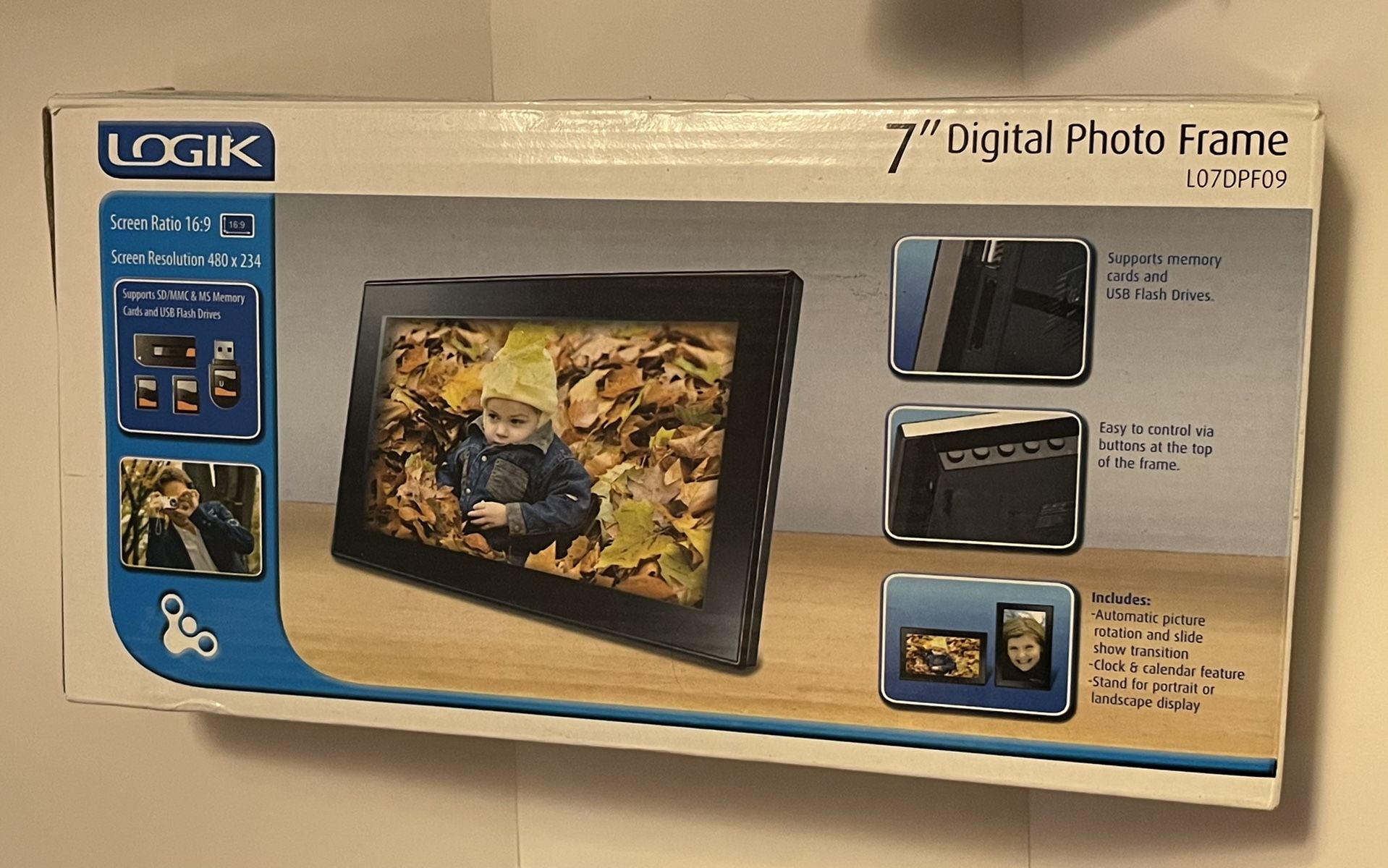 Logik 7” Digital Photo Frame (UK)