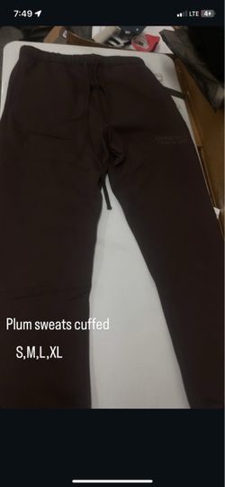 Fear of God Essentials Plum Cuffed Sweatpants