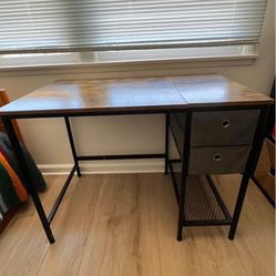 Desk With Two Drawers 