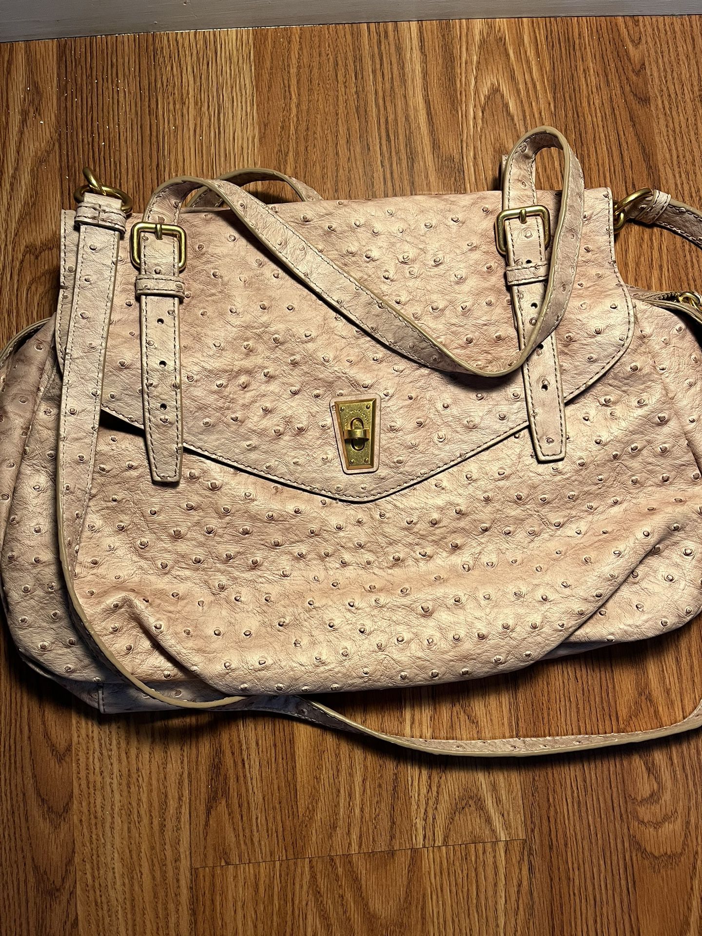 REDUCED !!!!   Marc By Marc Jacobs Pink Ostrich Bag  Never Used  