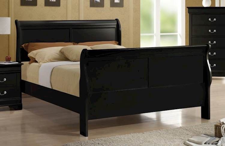 NEW OFFER🥳🥳full Black Louis Philip Bed (Mattress not Included)
