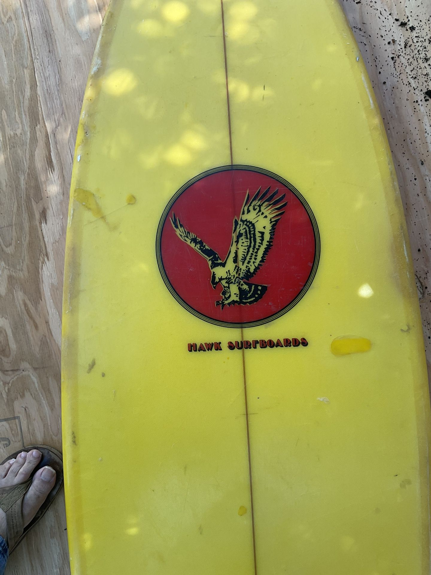 Vintage Hawk Surfboard