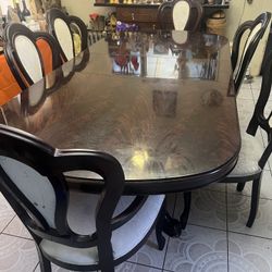 Dining Room Set Six Chairs Table And China Cabinet