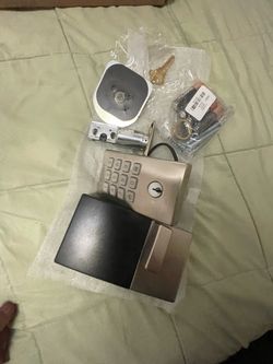 Keypad Door Lock with Keys and Hardware