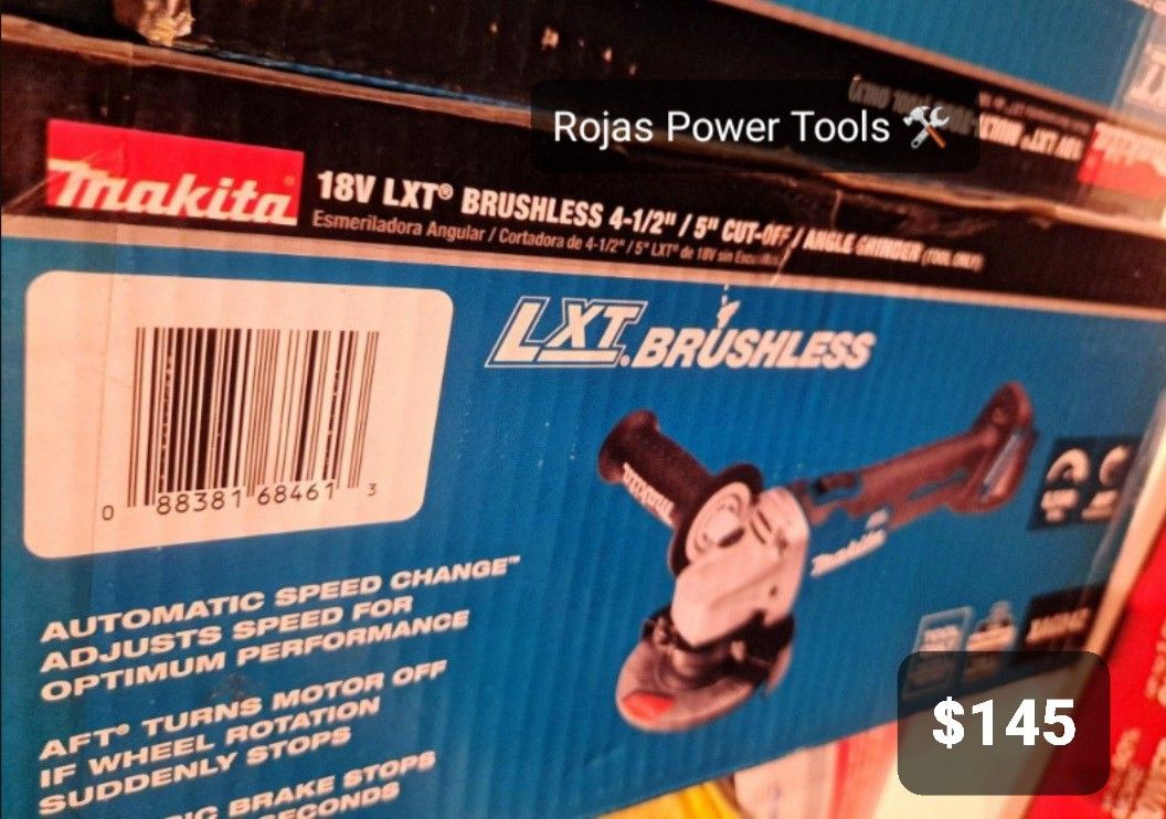 MAKITA 18V CORDLESS ANGLE GRINDER