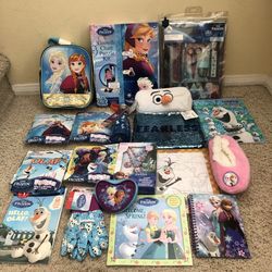 Disney Frozen Elsa Anna Olaf Back to School Lunch Bag Pencil Pouches Sip S’well