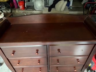 Dark Cherry Wood Dresser