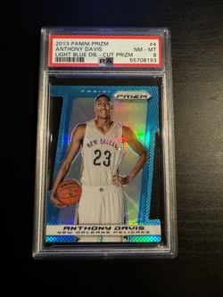 2013 Panini Prizm Anthony Davis Light Blue Die Cut Prizm