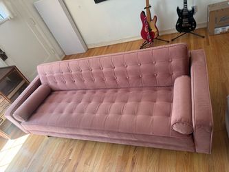 Velvet Type Pink Couch