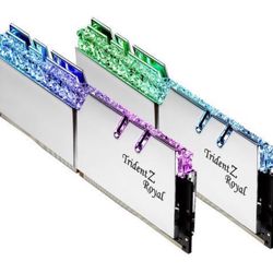 G.SKILL Trident Z Royal 32GB (2×16GB) DDR4 Kit – Silver, CL16, 3600MHz