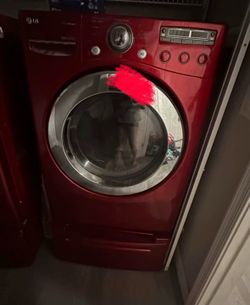 Red LG front loaders