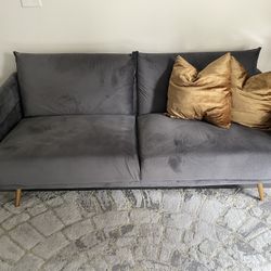 Beautiful Gray/Gold Couch $250! BEST OFFER!!