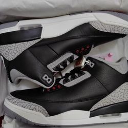Jordan Air Jordan 3 Retro OG （GS）“BLACK CEMENT”Size 9.5
