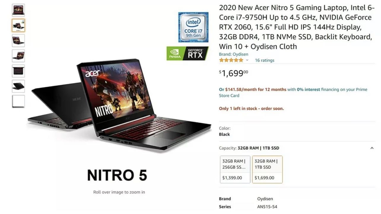 Oydisen Acer Nitro 5 Laptop