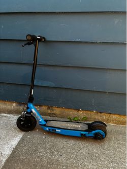 Two electric razor scooters, chargers included