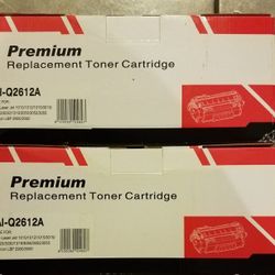 2x HP LaserJet Canon ImageClass AI-Q2612A Laser Printer Ink Toner Cartridge New