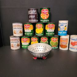 Vintage Child Size Del-Monte Cans, 1960's