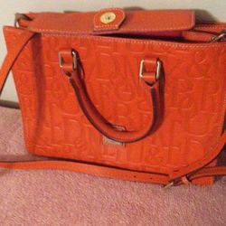Dooney And Bourke Embossed Retro Purse Like New!