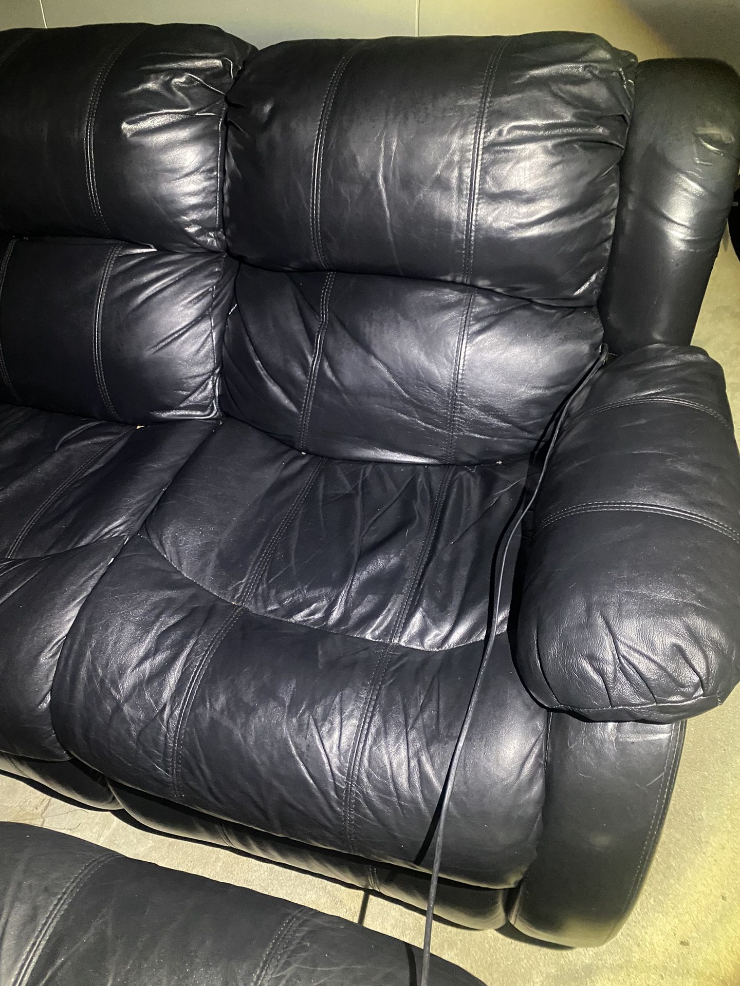 Black Leather Couches $150