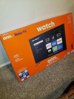 Brand New! Never Opened! 50" Onn 4k uhd Smart Tv