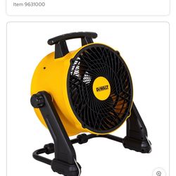 Dewalt Benchtop corded fan