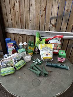 Tons Of Flowers And Vegetable Food Still New Some Of Them