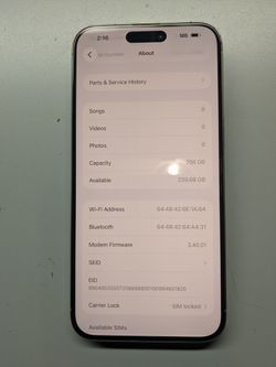 iPhone 15 pro max 256 Att only
