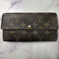Louis Vuitton Brown Monogram Portefeuille Sarah | M61734