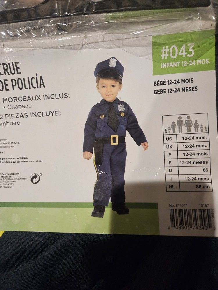 Costume Police Infant 12-24m