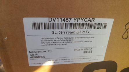 2009 Ford Flex Glass