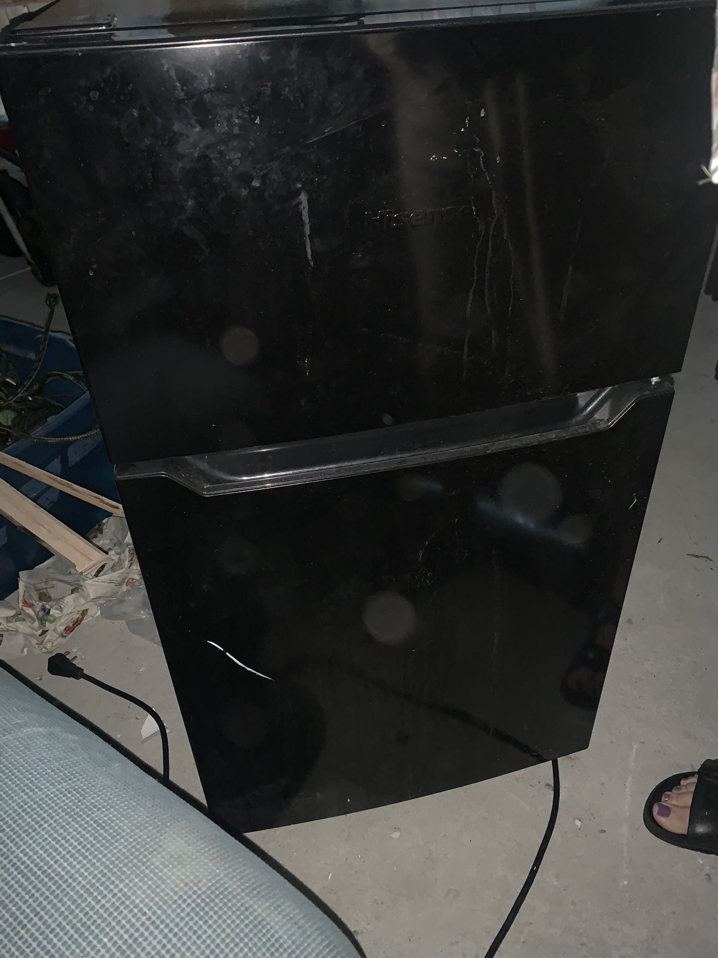 Mini Fridge W Freezer Used But Very Nice Refrigerator