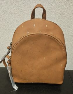 Cognac Back Pack Handbag Purse
