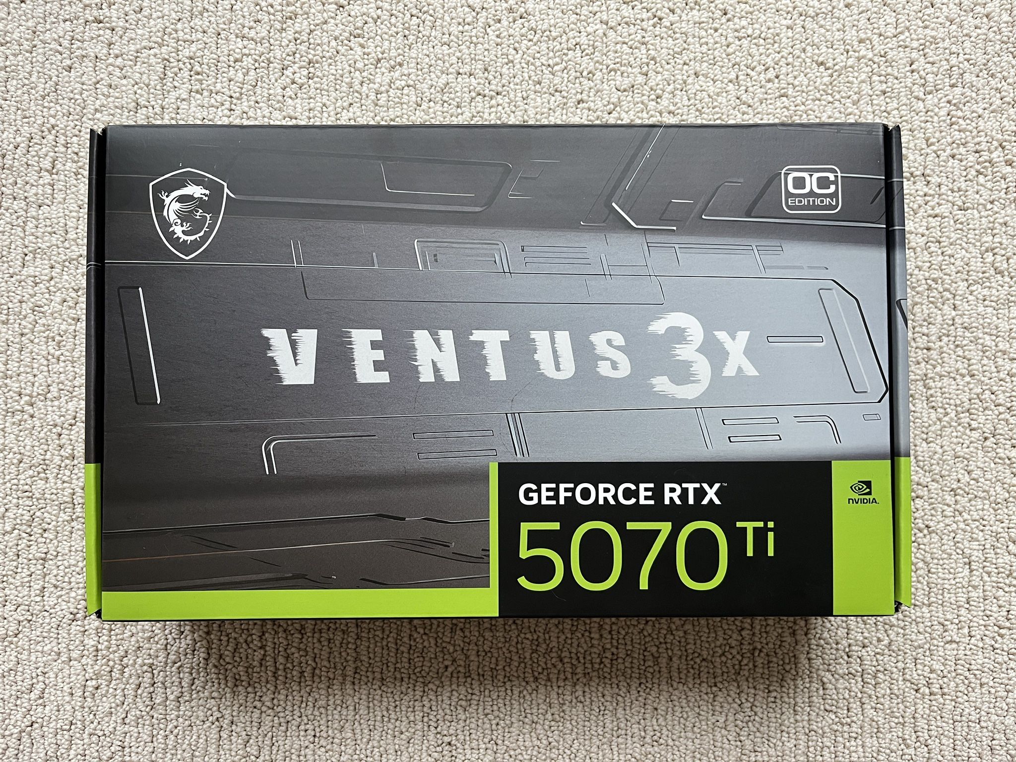 Nvidia 5070ti MSI Ventus 3x OC