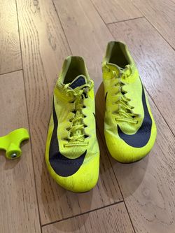 Nike Neon Yellow Track Spikes