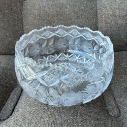 Candy Bowl Crystal 7 Inch $15