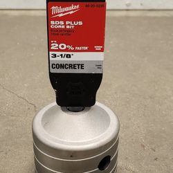 Milwaukee 3 1/8" Carbide SDS-PLUS Masonry Core Bit