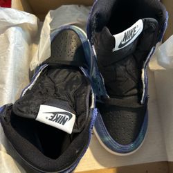 Og Jordan 1 Black/white And Aurora Green 