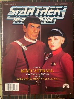 Star Trek Official Fan Club #86 Magazine July /August 1992
