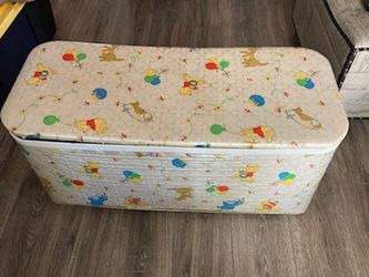 Winnie The Poo Vintage Toy/clothing Box
