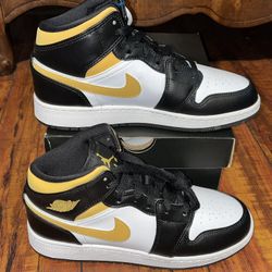 NIKE AIR JORDAN 1 MID WHITE POLLEN 