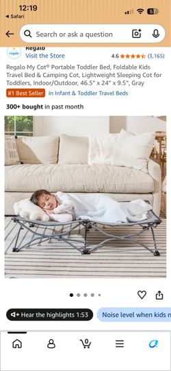 Regalo foldable cot