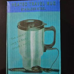 Heated Travel Mug Stainless Steel